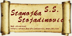Stanojka Stojadinović vizit kartica